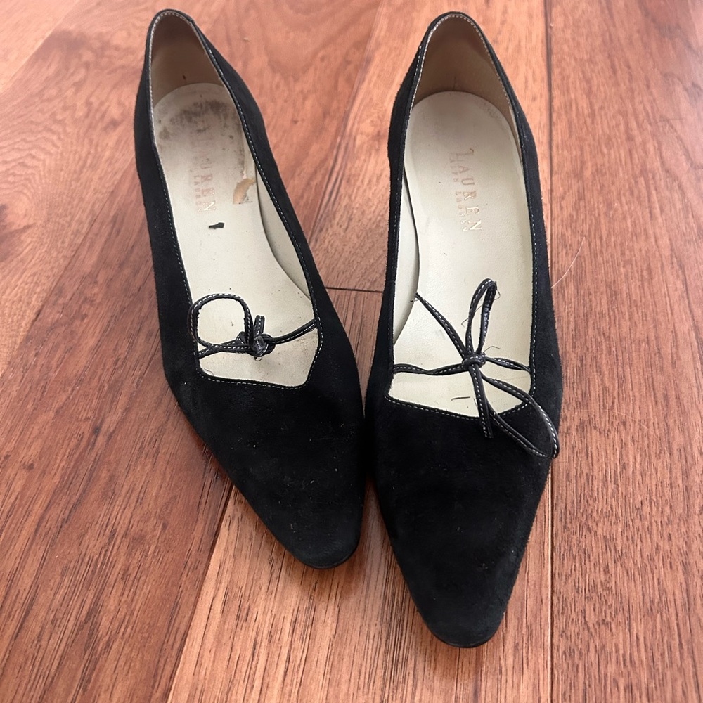 Vintage Ralph Lauren kitten bow heels